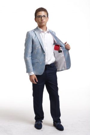 Boy's Sports Coat Jacket by Elie Balleh - Blue