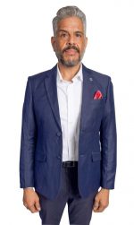 Elie Balleh Womens Windowpane Blazer