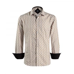 Slim Fit Paisley Print Shirt for Men