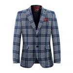 Mens Buffalo Plaid Brocade Blazer
