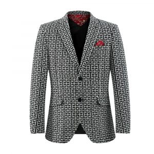 Logo Brocade Blazer for Women