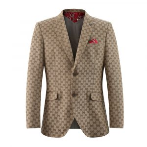 EBBS24251Mjpg Elie Balleh Womens Logo Brocade Blazers