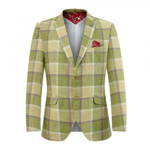 Elie Balleh Boy's Big Plaid Blazer: Bold and Stylish