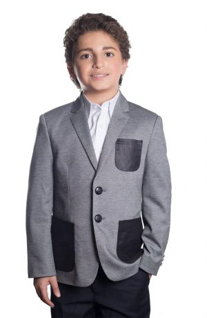 Elie Balleh Boys' Knit Jersey Blazer