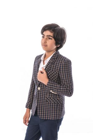Elie Balleh Boy's Plaid Blazer: Timeless Style
