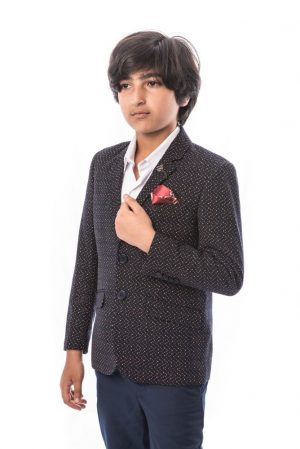 Elie Balleh Boy's Digital Rain Blazers Sports Coat Jacket