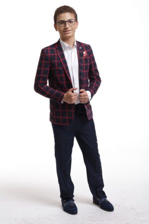 Checkered Boys Sports Coat - Elie Balleh