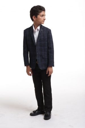 Plaid Chanel Tweed Blazer for Boys - Elie Balleh