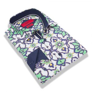 Elie Balleh Boys Slim Fit Printed Button-Down Shirt