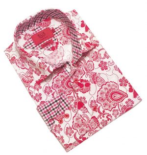 Elie Balleh Boys Slim Fit Paisley Dress Shirt