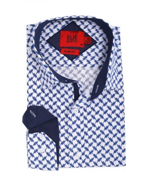 Stylish White Slim Fit Button-Down Shirt for Men