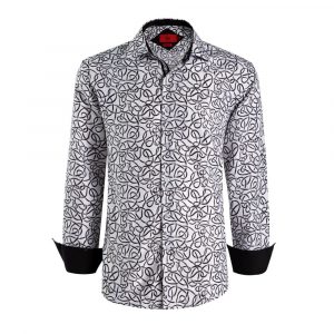 Swirl Print Slim Fit Shirt