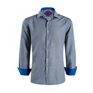 Elie Balleh Boys Slim Fit Geometric Print Shirt