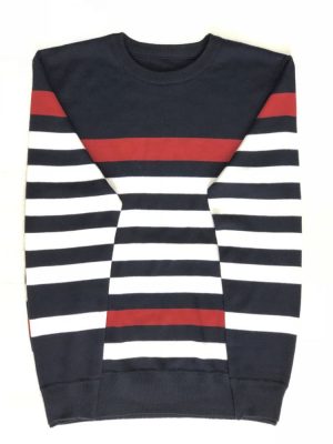 Elie Balleh Boys Striped Crewneck Sweater