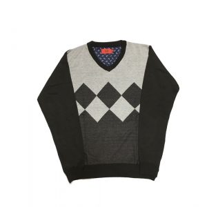 Elie Balleh Boys Argyle V Neck Sweater