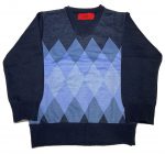 Mens argyle V neck sweater