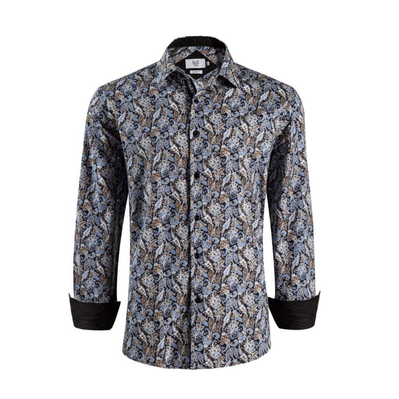 Elie Balleh Womens Slim Fit Paisley Sport Shirt